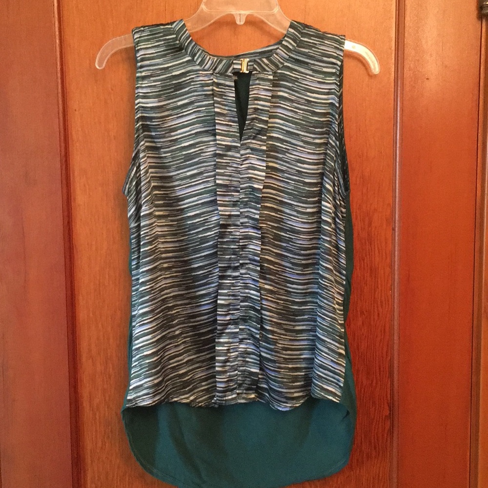 The Limited - hunter green sleeveless blouse, M